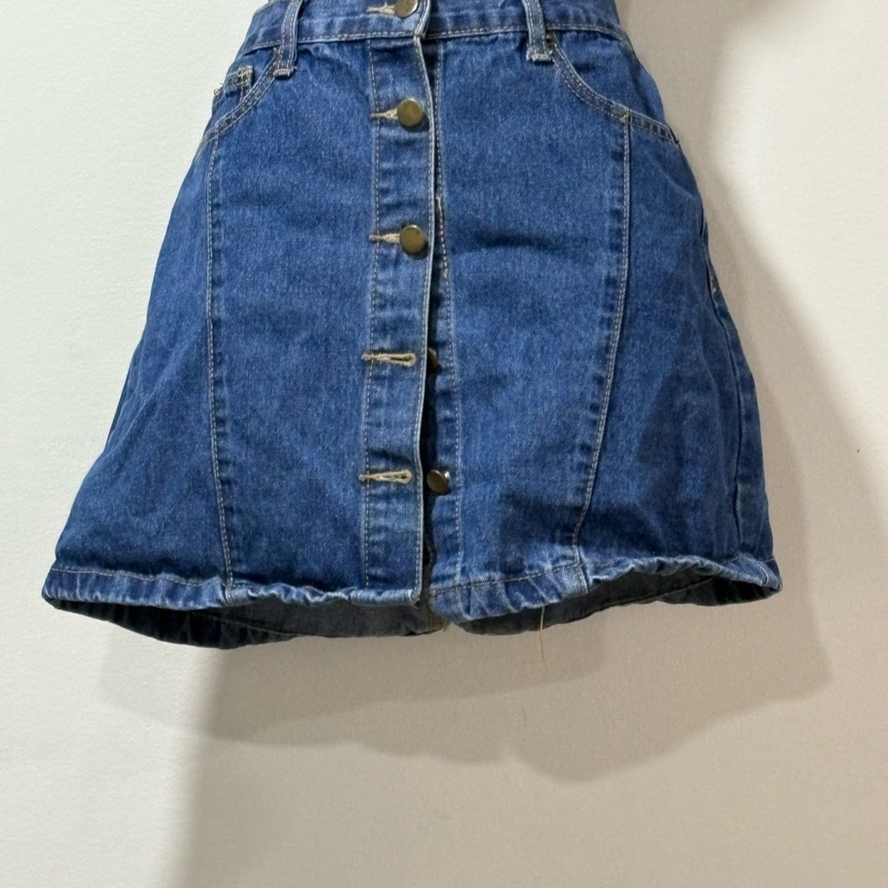Classic Blue Denim Mini Skirt
